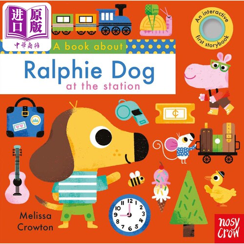 现货 A Book About Ralphie Dog 拉尔菲狗 英文原版 进口原版 0岁到2岁 启蒙绘本 儿童纸板书 Melissa Crowton【中商原版】
