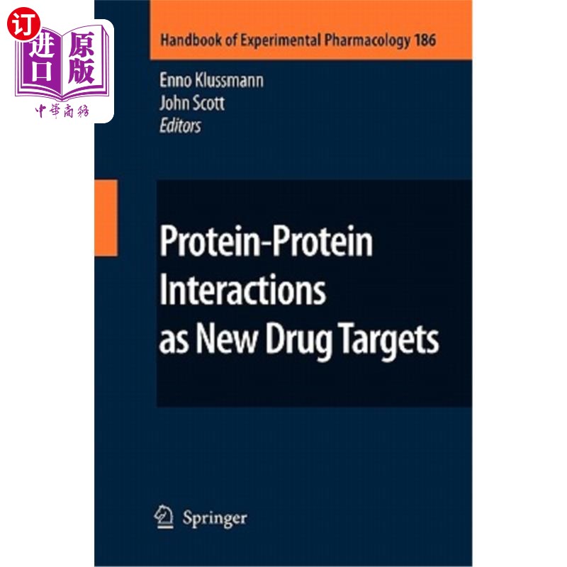 海外直订医药图书Protein-Protein Interactions as New Drug Targets 作为新药靶点的蛋白质相互作用
