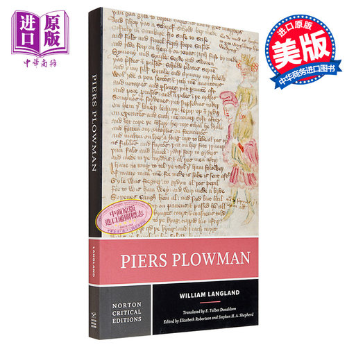 农夫皮尔斯 十四世纪英语长诗 诺顿文学解读系列 英文原版 Norton Critical Piers Plowman William Langland【中商原版】