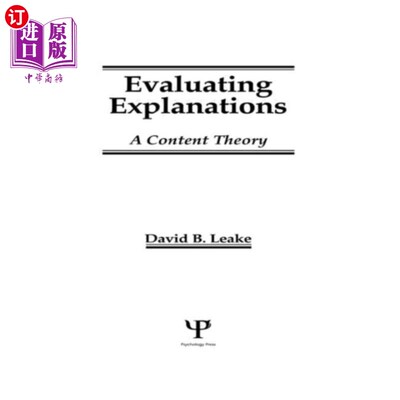 海外直订Evaluating Explanations 评价的解释