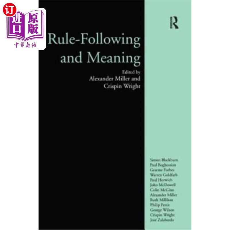 海外直订Rule-Following and Meaning 规则遵循和意义
