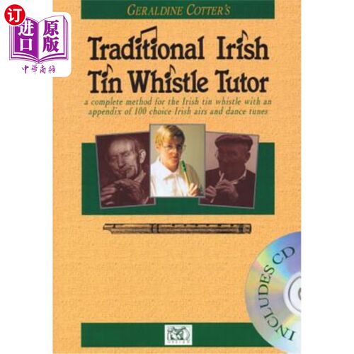 海外直订Geraldine Cotter's Traditional Irish Tin Whistle Tutor