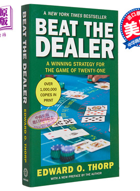 【中商原版】击败庄家：21点的有利策略 英文原版 Beat the Dealer: A Winning Strategy for the Game of Twenty-One 棋牌