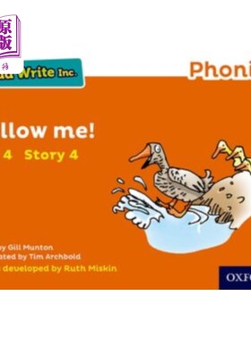 海外直订Read Write Inc. Phonics: Follow Me! (Orange Set ... Read Write公司跟我来!(橙色套装4故事书4)