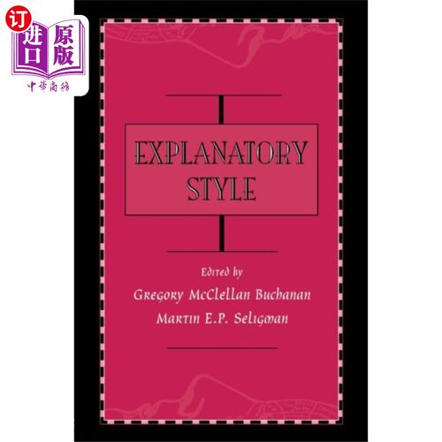 海外直订Explanatory Style 解释风格