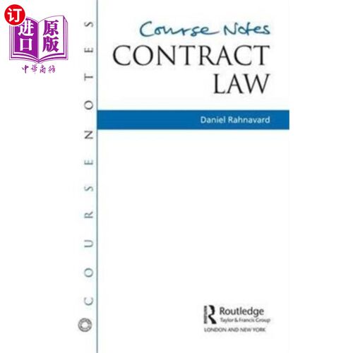 海外直订Course Notes: Contract Law 课程笔记:合同法