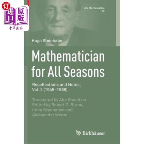 海外直订Mathematician for All Seasons: Recollections and Notes, Vol. 2 (1945-1968) 四季数学家：回忆与笔记，第2卷（1