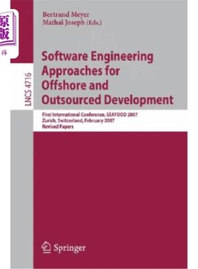 海外直订Software Engineering Approaches for Offshore and Outsourced Development: First I 离岸和外包开发的软件工程方