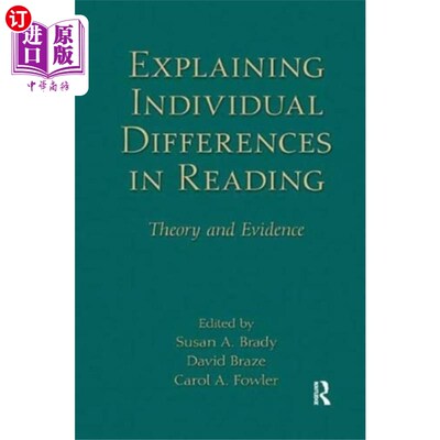 海外直订Explaining Individual Differences in Reading 解释阅读的个体差异