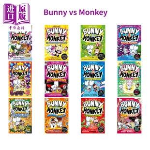 兔子大战猴子系列Bunny vs Monkey 英文原版 儿童漫画故事书 幽默搞笑故事集 进口童书 7-9岁英语读物 Jamie Smart【中商原版】