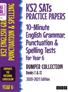 海外直订KS2 SATs Practice Papers 10-Minute English Grammar, Punctuation and Spelling Tes KS2 SATs练习