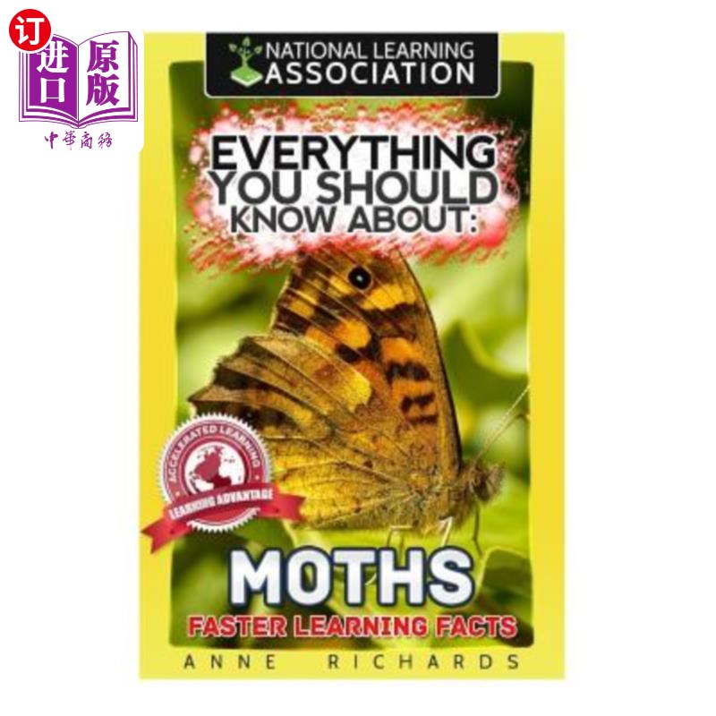 海外直订Everything You Should Know About: Moths Faster Learning Facts 你应该知道的一切:飞蛾快速学习事实