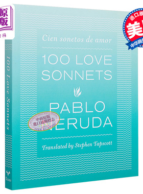 One Hundred Love Sonnets 英文原版 100首爱情十四行诗 Pablo Neruda 聂鲁达 诗歌【中商原版】