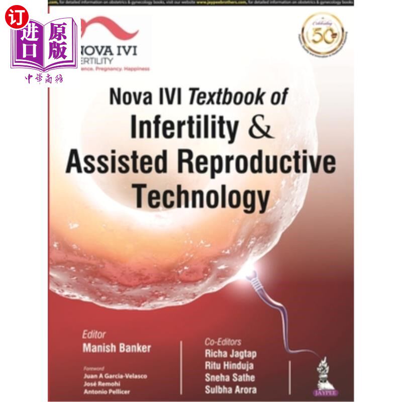 海外直订医药图书Nova IVI Textbook of Infertility & Assisted Reproductive Technology Nova IVI不孕症和辅助生殖技术教