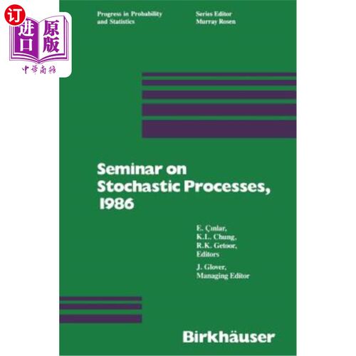 海外直订Seminar on Stochastic Processes, 1986 随机过程研讨会，1986年