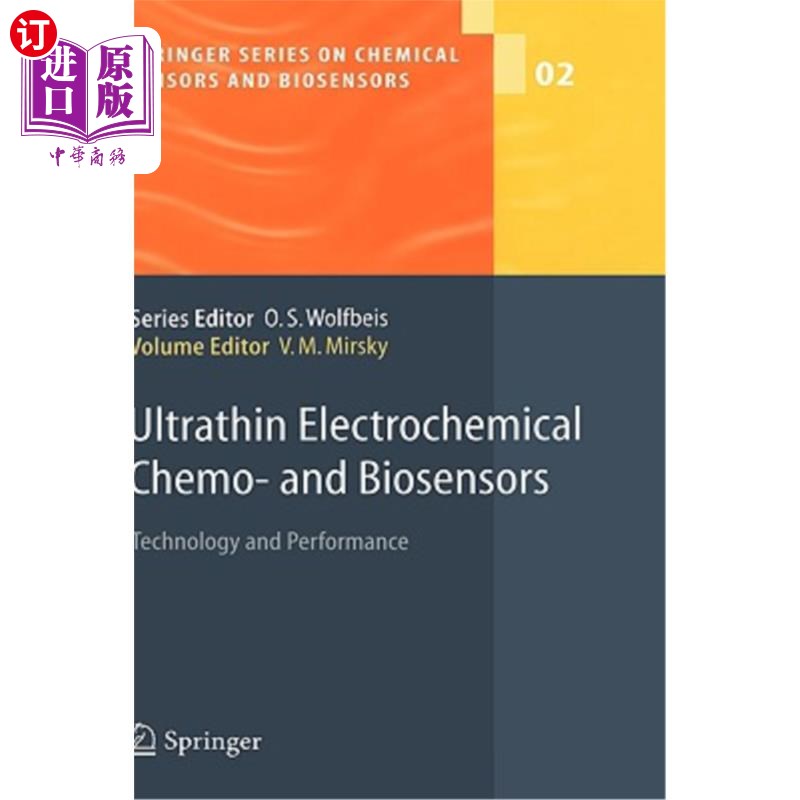 海外直订Ultrathin Electrochemical Chemo- And Biosensors: Technology and Performance 超薄电化学化学和生物传感器:技术