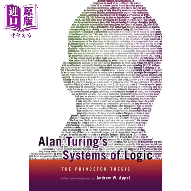 预售 阿兰 图灵的逻辑系统 普林斯顿论文 Alan Turings Systems of Logic 英文原版 Andrew W Appel【中商原版】
