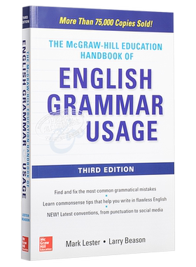 【中商原版】麦克劳希尔英语语法及用法手册（第3版）英文原版 McGraw-Hill Education Handbook of English Grammar & Usage