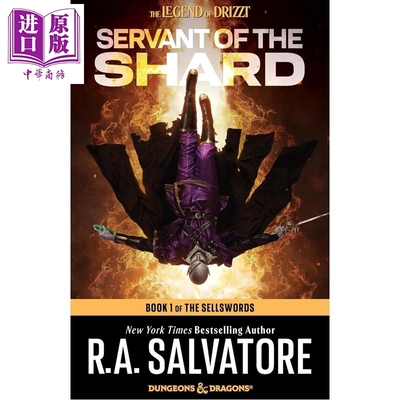 预售 碎片仆从 龙与地下城 雇佣兵三部曲 第一部 Servant of the Shard Dungeons Dragons 英文原版 Salvatore【中商原版】