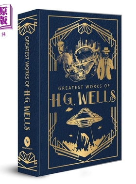 H.G.威尔斯 经典作品集 豪华精装版 英文原版 Greatest Works of H.G. Wells Deluxe Hardbound Edition