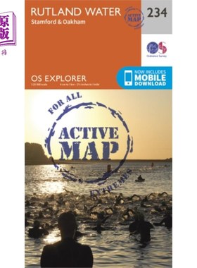 海外直订Rutland Water, Stamford and Oakham 拉特兰水，斯坦福德和奥克姆