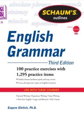 海外直订Schaum's Outline of English Grammar 沙姆英语语法大纲