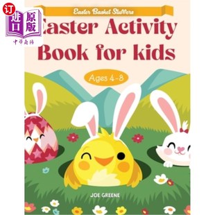 海外直订Easter Basket Stuffers: Easter Activity Book For Kids Ages 4-8, fun activities l 复活节礼物篮:适合4-8岁儿