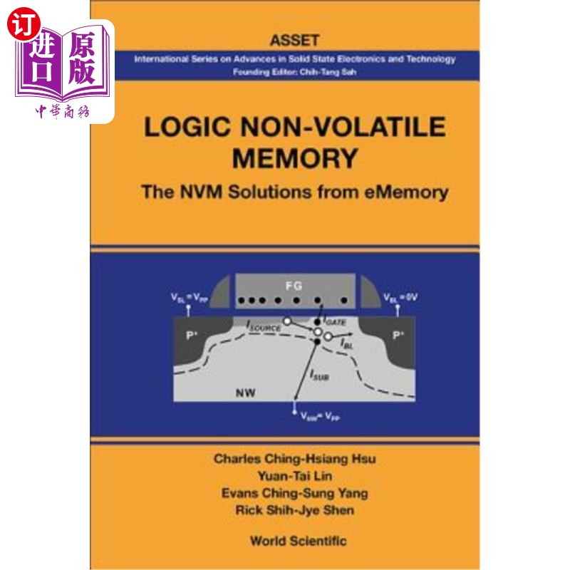 海外直订Logic Non-Volatile Memory: The Nvm Solutions for Ememory 逻辑非易失性内存:内存的Nvm解决方案