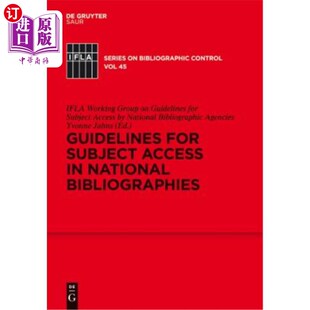 Access National 海外直订Guidelines 国家参考书目中 Subject Bibliographies 主题访问指南 for