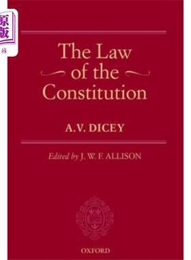 海外直订Law of the Constitution 宪法法律
