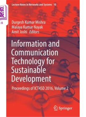 海外直订Information and Communication Technology for Sustainable Development: Proceeding 信息和通信技术促进可持续发