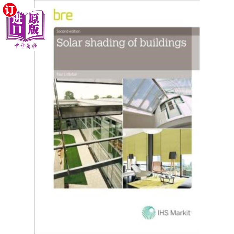 海外直订Solar Shading of Buildings 建筑物的遮阳