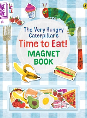 磁铁书 好饿的毛毛虫 The Very Hungry Caterpillars Time to Eat! Magnet Book 英文原版 儿童纸板绘本 亲子童书【中商原版?