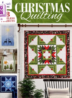 海外直订Christmas Quilting 圣诞节绗缝