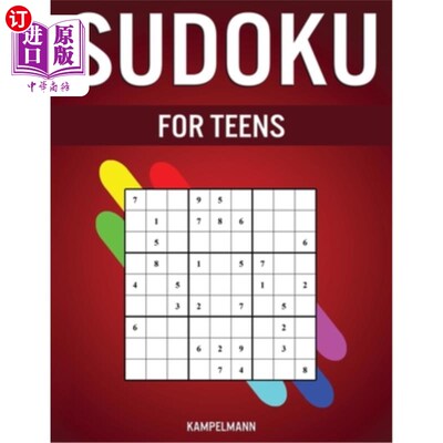 海外直订Sudoku for Teens: 400 Easy to Medium Sudokus for Teenagers 数独青少年:400容易到中等数独青少年