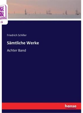 海外直订德语 S?mtliche Werke: Achter Band S ?或者第八卷