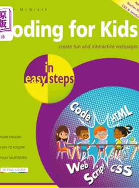 海外直订Coding for Kids in Easy Steps 以简单的步骤为孩子编写代码