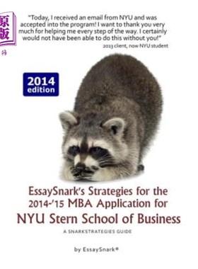 海外直订EssaySnark's Strategies for the 2014-'15 MBA Application for NYU Stern School of 2014- 2015