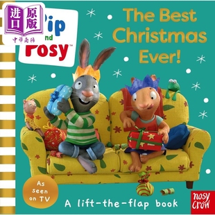 Posy Christmas 一起过圣诞 and 进口 波西和皮普翻翻书 亲子绘本故事书 The Pip 英文原版 Ever Best 中商原版 儿童纸板书