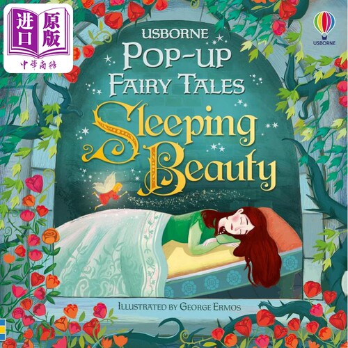 尤斯伯恩立体童话 睡美人USB Pop-up Fairy Tales Sleeping Beauty 英文原版 儿童纸板书 童话绘本 进口小初文学【中商原版】