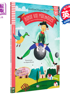 预售 ELI Teen Readers German A1 Baron von Münchhausen 慕尼黑男爵和他的精彩故事 含音频 德文原版 德语分级阅读【中商原版】