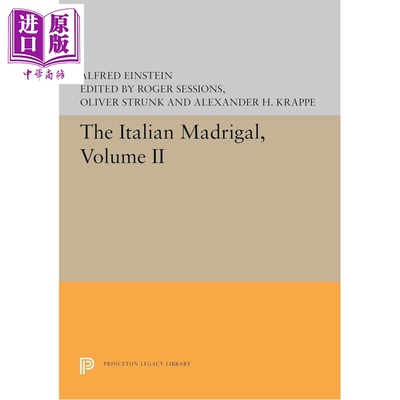 预售 The Italian Madrigal 进口艺术 意大利圣母院：第二卷【中商原版】