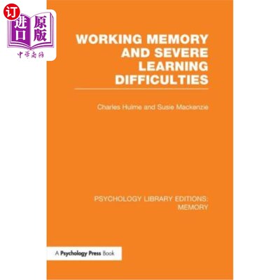 海外直订Working Memory and Severe Learning Difficulties (Ple: Memory) 工作记忆和严重学习困难(包括:记忆)