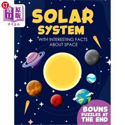 海外直订Solar System Coloring Book: 60 Pages Solar System Coloring Book - Fun Puzzles &  太阳系着色书：60页太阳系着