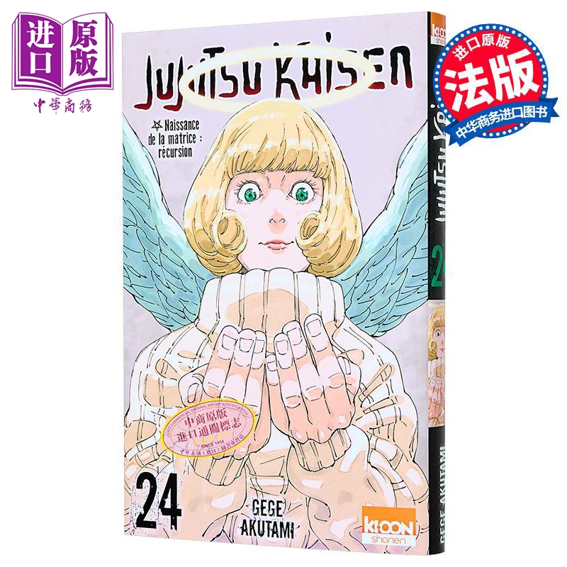 【法文版】咒术回战 24 Jujutsu Kaisen Jujutsu Kaisen T24 法文原版 Gege Akutami 影视导览书【中商原版】