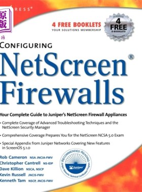 海外直订Configuring NetScreen Firewalls 配置防火墙防火墙