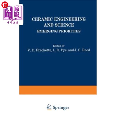 海外直订Ceramic Engineering and Science: Emerging Priorities 陶瓷工程与科学：新兴优先事项