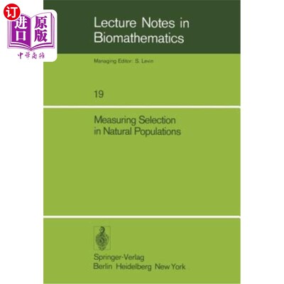 海外直订Measuring Selection in Natural Populations 测量自然种群的选择