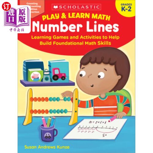 海外直订Play & Learn Math: Number Lines: Learning Games and Activities to Help Build Fou 玩和学习数学:数轴:学习游戏