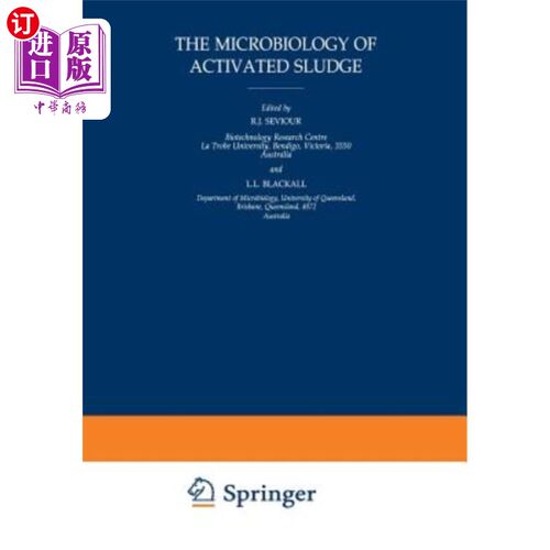 海外直订The Microbiology of Activated Sludge 活性污泥的微生物学